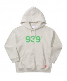 KIDS 939 LOGO HOOD (OATMEAL)