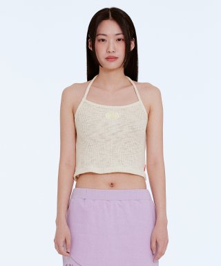 아카이브 볼드(ARCHIVE BOLD) [Archive Bold X Stumpynee] HALTER NECK TOP (IVORY) 상품 이미지