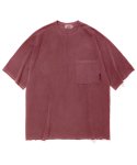 테일러 스튜디오(TAILOR STUDIO) 테일러 피그먼트 포켓 티셔츠 (핑크)