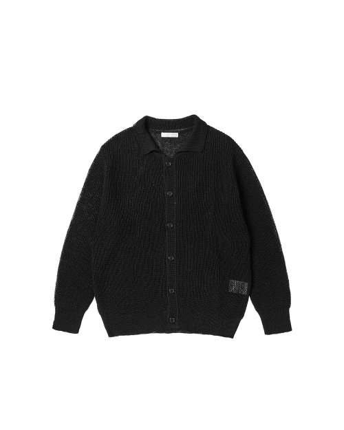 Кардиган с бумажным воротником (Black)