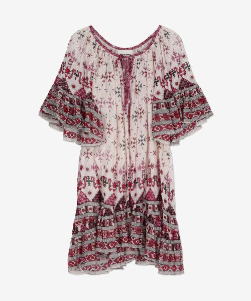 이자벨마랑(ISABEL MARANT) 로안 코튼 루렉스 원피스 - 화이트