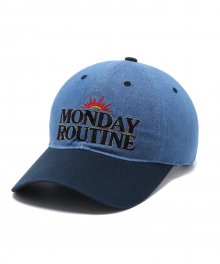 MONDAY ROUTINE COLOR STITCH CAP DENIM