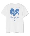 헤임 캠페인 로고 티셔츠 (화이트-블루)