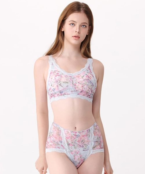 Кружевной комплект бралетт без косточек Misty Blue
