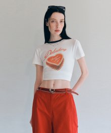 DELUDING CAKE RINGER TEE [WHITE]