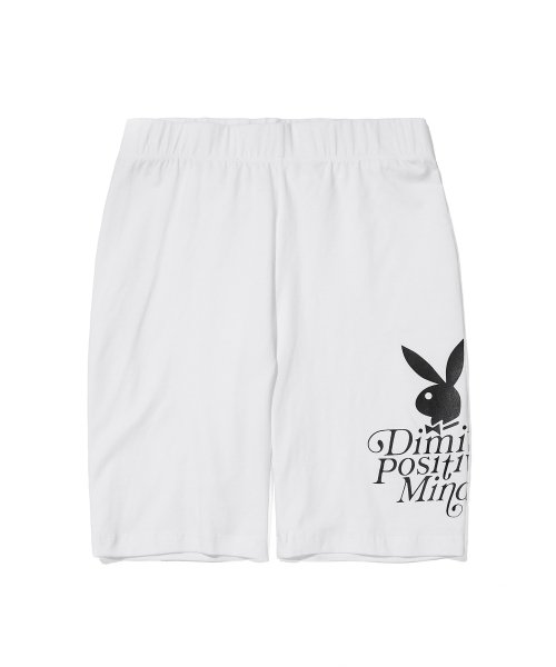 (PLAYBOY x DIMITO) SPANDEX BIKER SHORT белый
