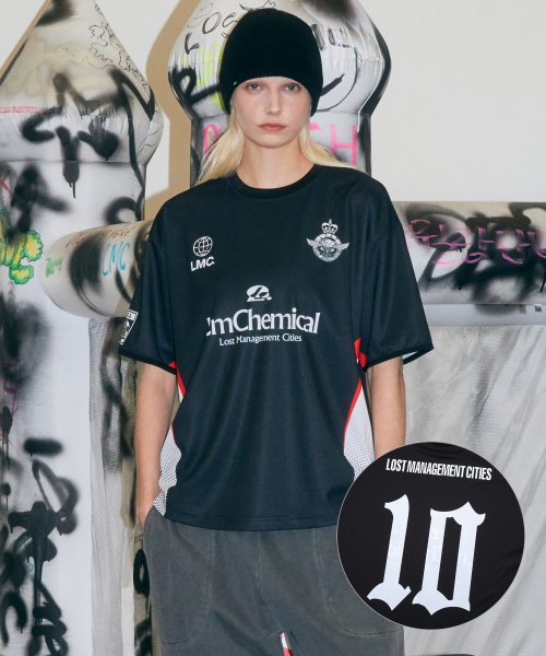 MUSINSA | LMC CHEMICAL SOCCER JERSEY TEE black