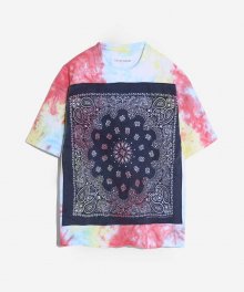 FREEDOM BANDANA T-SHIRT_FLOWER (NAVY)