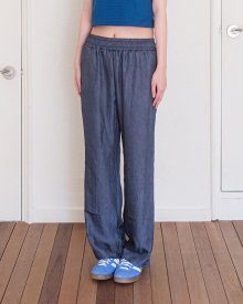 WRINKLE BOOT CUT PANTS(CHARCOAL)