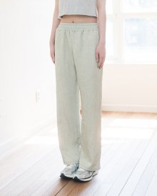 WRINKLE BOOT CUT PANTS(LIME)