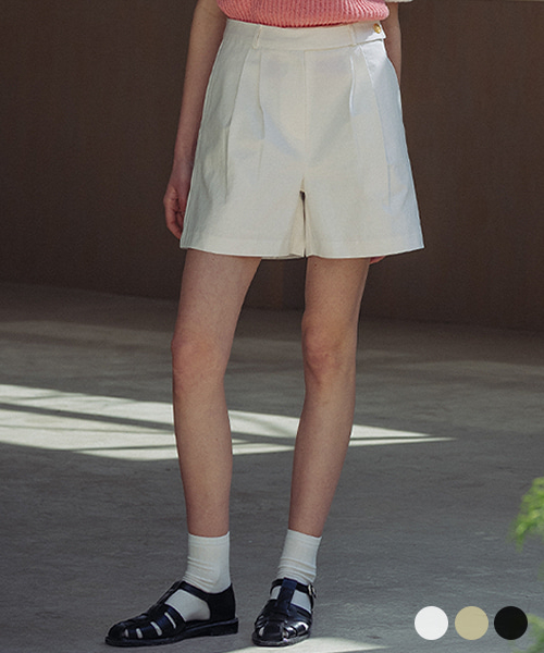 side button point half pants[3color]
