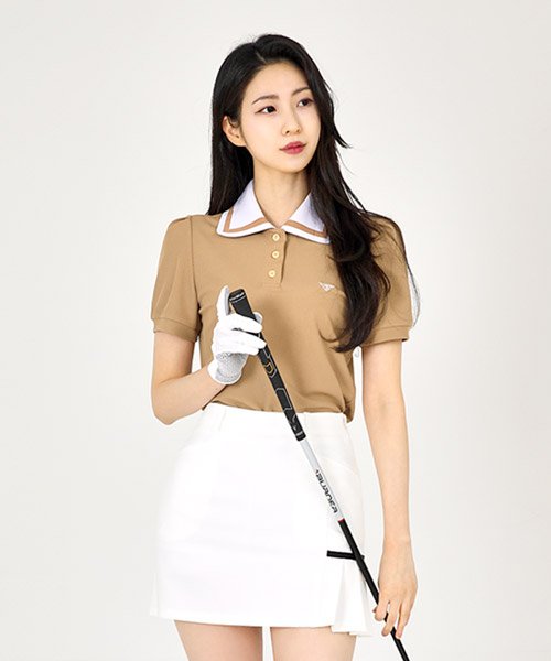 다운블로우(DOWNBLOW) 여자골프웨어 마린카라 반팔티셔츠 - 51,800 | 무신사 다운블로우(Downblow) 여자골프웨어 마린카라 반팔티셔츠 - 51,800 | 무신사