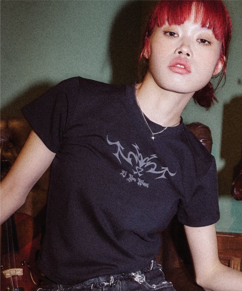 이퓨원트(IFYOUWANT) Sharp emblem TEE black - 23,500 | 무신사 스토어