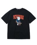 크리스첼로(CRISCELO) (공용) 뉴욕 티셔츠 - (블랙 20수 오버핏)