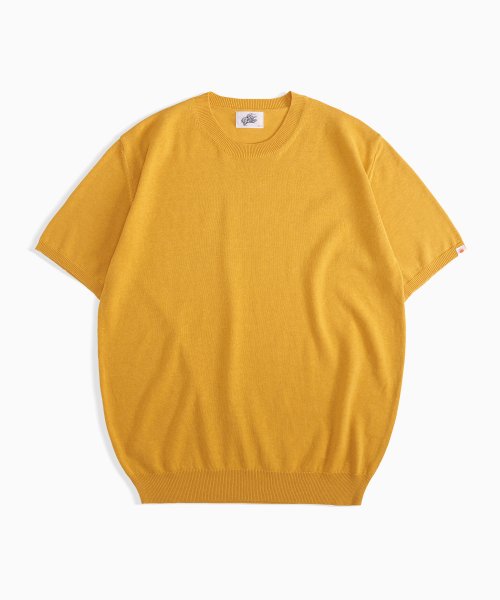 포프롬파더(forfromfather) FITTED KNIT CREWNECK_YELLOW