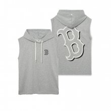 남성 베이직 후드 나시 티셔츠 BOS (Melange Grey)