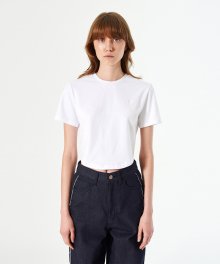 RECYCLED ROUND FRONT TEE (ivory)