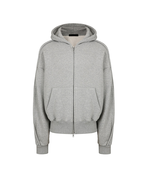 lining hoodie jacket - grey