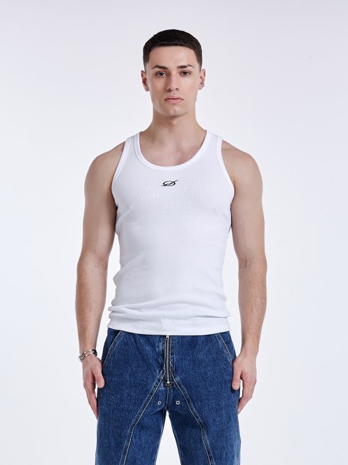 MUSINSA | 51パーセント Basic curve sleeveless - White