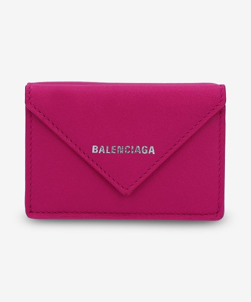 pink balenciaga wallet