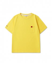 여성 오버핏 포켓 티셔츠 (Yellow)