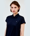 [23SS clove] Drop Shoulder Collar T-Shirt (Black)