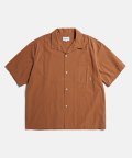 Open Collar S/S Shirts Brick