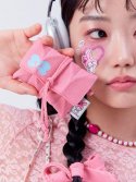 조셉앤스테이시(JOSEPH&STACEY) Lucky Pleats Knit Card Wallet My Melody Blossom Pink