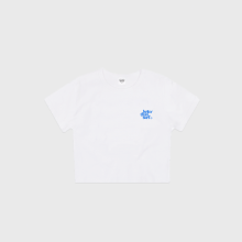 SMILE LOGO CROP TEE - BLUE