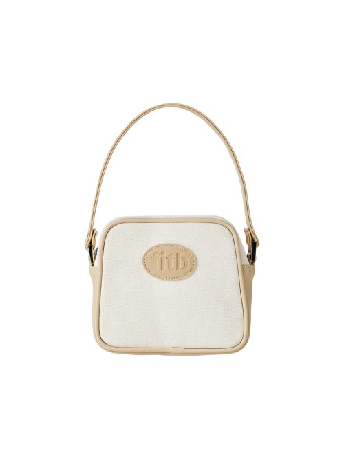 ★FILLINTHEBLANK★ Trapezoid Mini Tote Bag Trapezoid Mini Tote Bag (crack)(butter) - FILLINTHEBLANK