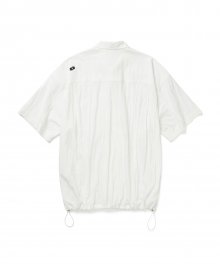 Crinkle string half shirts [white]