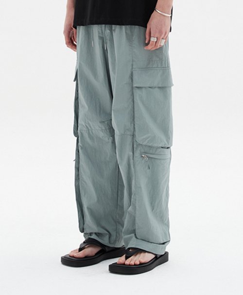 MUSINSA  LEMARD 3LAYERD Cargo Pants - Gray