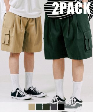 제멋(JEMUT) [패키지] 링크 투턱 카고 숏팬츠 5종 2PACK KJSP2484