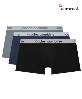 코데즈컴바인 이너웨어(CODES COMBINE INNERWEAR) 심플로고밴드 에어로쿨 드로즈 3PACK v3