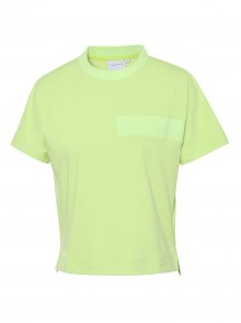 PF 면터치 루즈핏 크랍 티셔츠 L_Lime