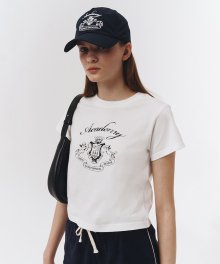 ACADEMY CROPPED T-SHIRT OFF WHITE_UDTS3B230OW