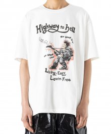 [16수] 하이웨이 반팔티 티셔츠 MSHTS015-WT