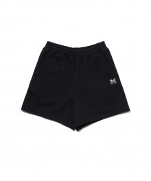 (W) LOGO SET-UP SWEAT SHORTS BLACK