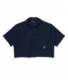 (W) SHORT SLEEVE SHIRTS NAVY