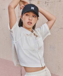 (W) SHORT SLEEVE SHIRTS IVORY