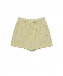 (W) TERRY SET-UP SHORTS OLIVE