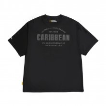 N232URG750 유니 컨셉 그래픽 세미 오버핏 워터 반팔 티셔츠 1 CARBON BLACK