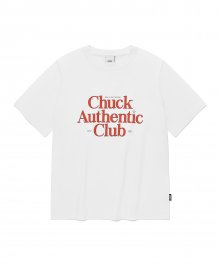 어센틱 클럽 반팔 티셔츠 (화이트)