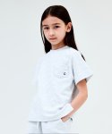 클로브(CLOVE) [23SS clove] Terry Pocket T-Shirt_Kids (Light Grey)