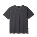 왕관(WANGGWAN) 피그먼트 포켓 BCT 오버핏 반팔 티셔츠 (Charcoal)