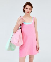 [23SS clove] Tropical Terry One Piece (Pink)