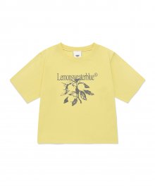 LSB 레몬 트리 레귤러핏 반팔 티셔츠 (파스텔 옐로우)