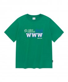WWW 반팔 티셔츠 (에메랄드)