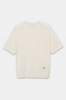 ROUND NECK KNIT SHORT SLEEVE - IVORY