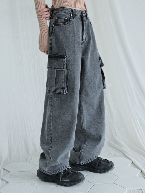 MUSINSA  AVANDRESS real wide cargo pants GRAY